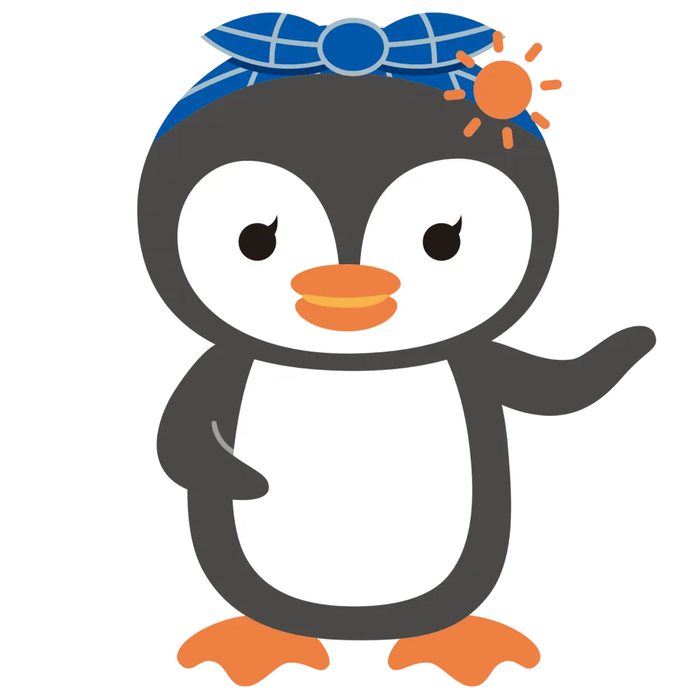 有水未来家キャラクター・女の子ペンギン